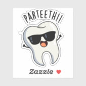 Sticker Pardents Funny Puns Dentaires (Feuille)