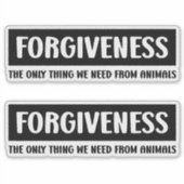 Sticker Pardon, 2 en 1, Vegan (Devant)
