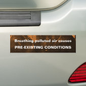 Sticker pare-chocs à air pollué (En voiture)