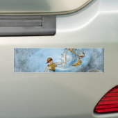 Sticker pare-chocs à cheval ailé (En voiture)
