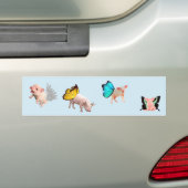 Sticker pare-chocs à cochons volants (En voiture)