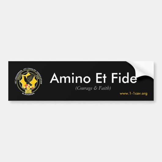 Sticker pare-chocs Amino Et Fide (Devant)