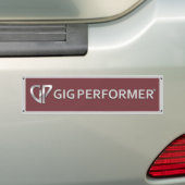 Sticker pare-chocs avec logo GP rouge (En voiture)