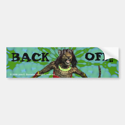 Sticker pare-chocs "Back Off" (Devant)
