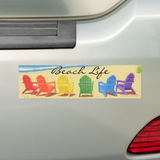 Sticker pare-chocs Beach Life (En voiture)