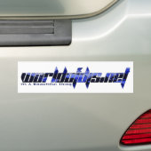 Sticker pare-chocs bleu (En voiture)