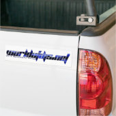 Sticker pare-chocs bleu (Sur camion)