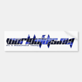 Sticker pare-chocs bleu