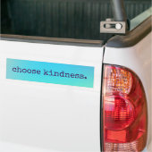 Sticker pare-chocs bleu "Choose Kindness" (Sur camion)