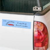 Sticker pare-chocs bleu de pilote désigné (Sur camion)
