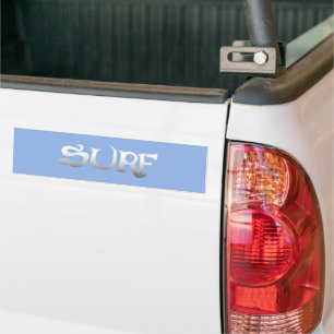 sticker pare-chocs bleu surf