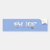 sticker pare-chocs bleu surf (Devant)