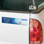 Sticker pare-chocs Blue Wave Election 2022 (Sur camion)