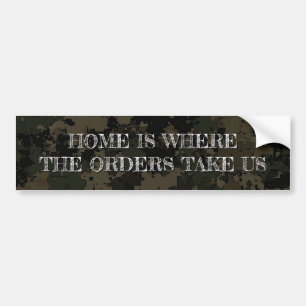 Sticker pare-chocs Camouflage avec message encoura