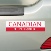 Sticker pare-chocs - Canadien à bord (En voiture)