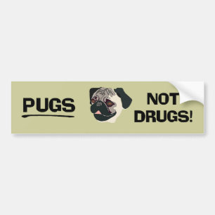 Sticker pare-chocs carlins et non drogues
