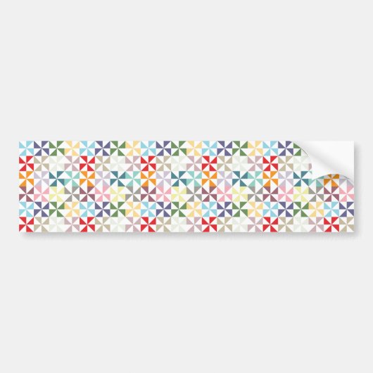 Sticker pare-chocs coloré Rainbow Pinwheel (Devant)