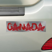 Sticker pare-chocs cool Canada en feuille d'érable (En voiture)