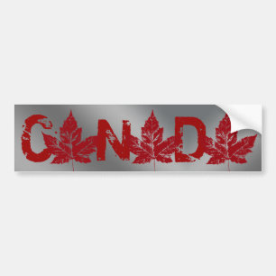 Sticker pare-chocs cool Canada en feuille d'érable