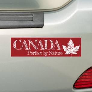 Sticker pare-chocs cool Canada en feuille d'érable