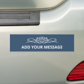 Sticker pare-chocs couleur bleu grave (En voiture)