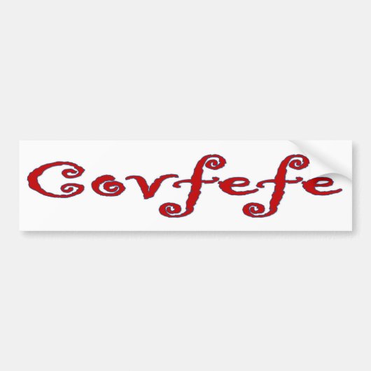 Sticker pare-chocs Covfefe (Devant)
