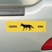 Sticker pare-chocs Coyote (En voiture)