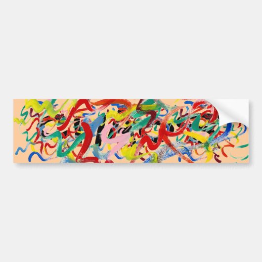 Sticker pare-chocs d'art Abstrait (Devant)