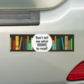 Sticker pare-chocs de conception de livres (En voiture)