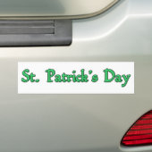 Sticker pare-chocs de la Saint Patrick (En voiture)