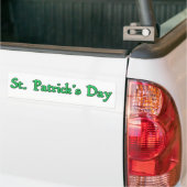Sticker pare-chocs de la Saint Patrick (Sur camion)