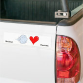 Sticker pare-chocs de l'amour de Whooshing (Sur camion)