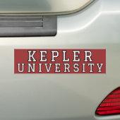 Sticker pare-chocs de l'Université Kepler (En voiture)