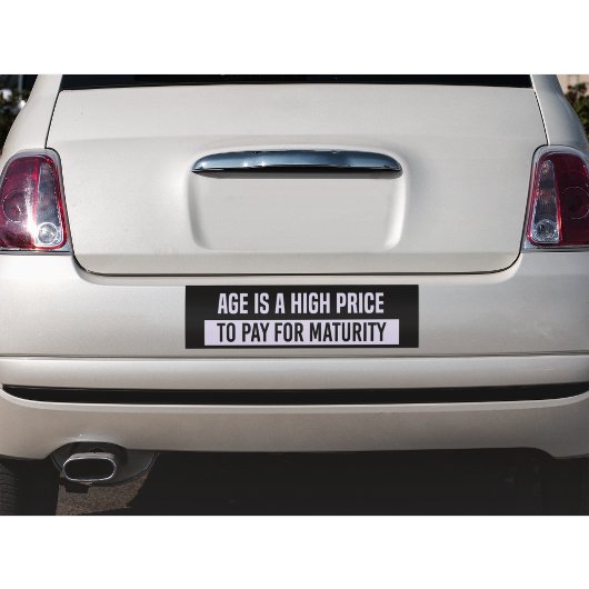 Sticker pare-chocs de maturité drôle