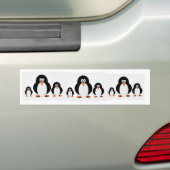 Sticker pare-chocs de pingouins étoilés (En voiture)