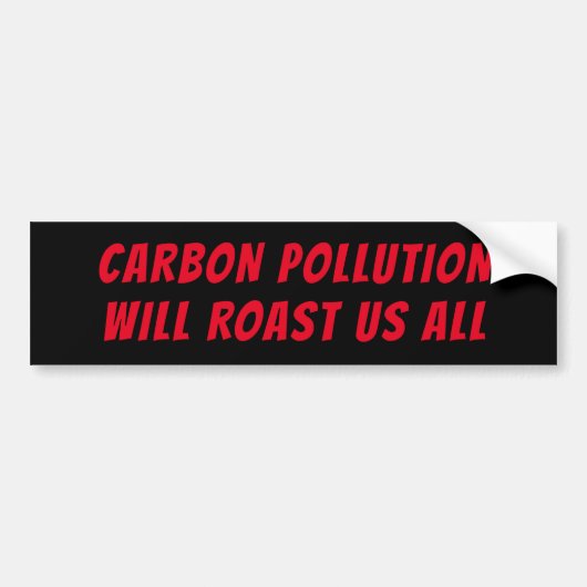 Sticker pare-chocs de pollution (Devant)