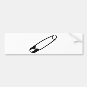 Sticker pare-chocs de sécurité - noir sur blanc