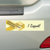Sticker pare-chocs de sensibilisation au cancer ch (En voiture)