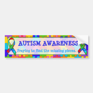 Sticker pare-chocs de sensibilisation sur l'autism