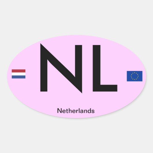Sticker pare-chocs de style euro Pays-Bas* (Pays-B (Devant)