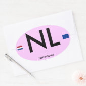 Sticker pare-chocs de style euro Pays-Bas* (Pays-B (Enveloppe)