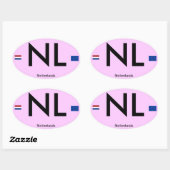 Sticker pare-chocs de style euro Pays-Bas* (Pays-B (Feuille)