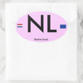 Sticker pare-chocs de style euro Pays-Bas* (Pays-B (Sac)