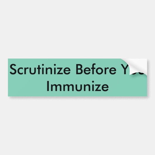 Sticker pare-chocs de vaccin (Devant)