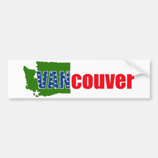 Sticker pare-chocs de Vancouver, Washington (Devant)