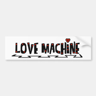 Sticker pare-chocs de voiture de machine d'amour