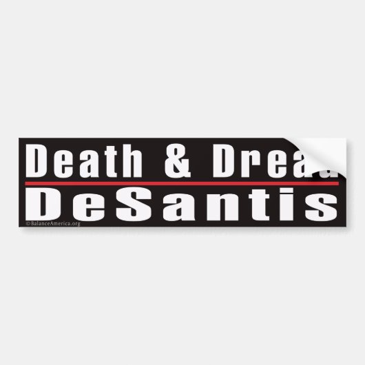 Sticker pare-chocs 'Death and Dread Desantis' (Devant)