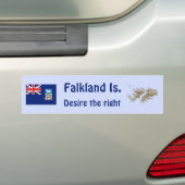 Sticker pare-chocs des îles Falkland (En voiture)
