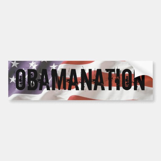 Sticker pare-chocs d'OBAMANATION (Devant)