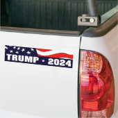Sticker pare-chocs Donald Trump Président 2024 (Sur camion)
